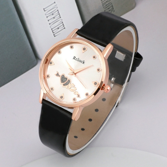 Accessories - Casual Korean Pu Strap Ultra Thin Ladies Quartz Watch